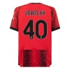 Maillot de Supporter AC Milan Vranckx 40 Domicile 2023-24 Pour Homme
